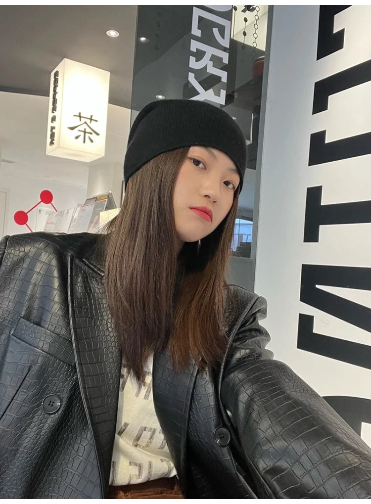 Crocodile Faux Leather Blazer - Festigal