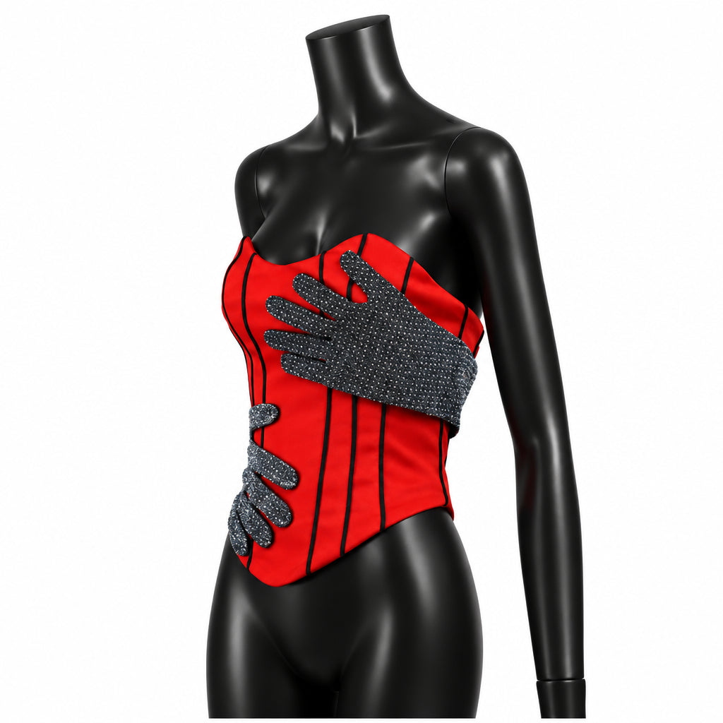 Hands Satin Corset