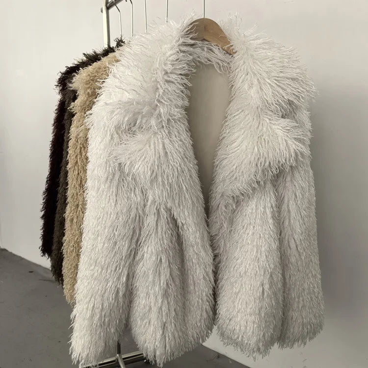 Curly Faux Fur Jacket