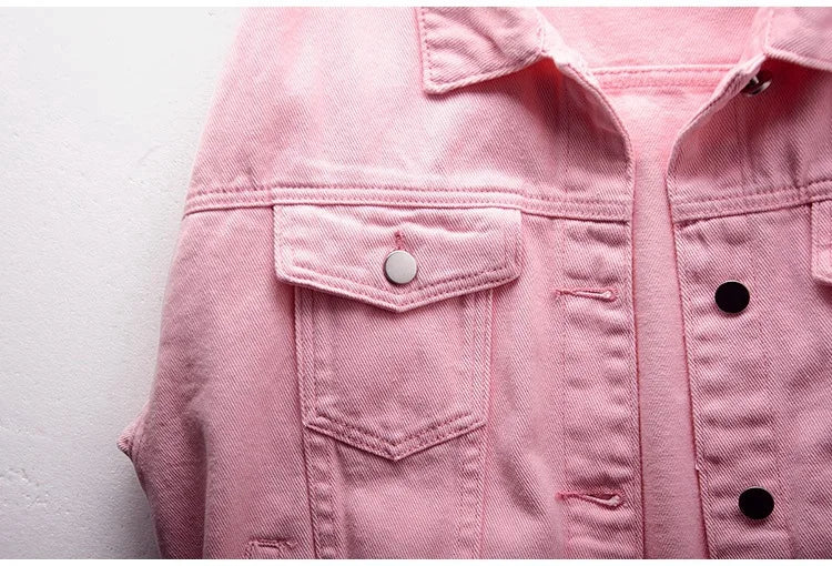 Pastel Coloured Denim Jackets - Festigal