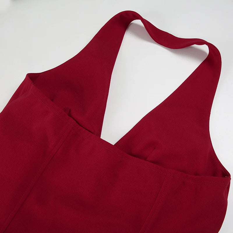 Lace Up V Neck Bandage Top - Festigal