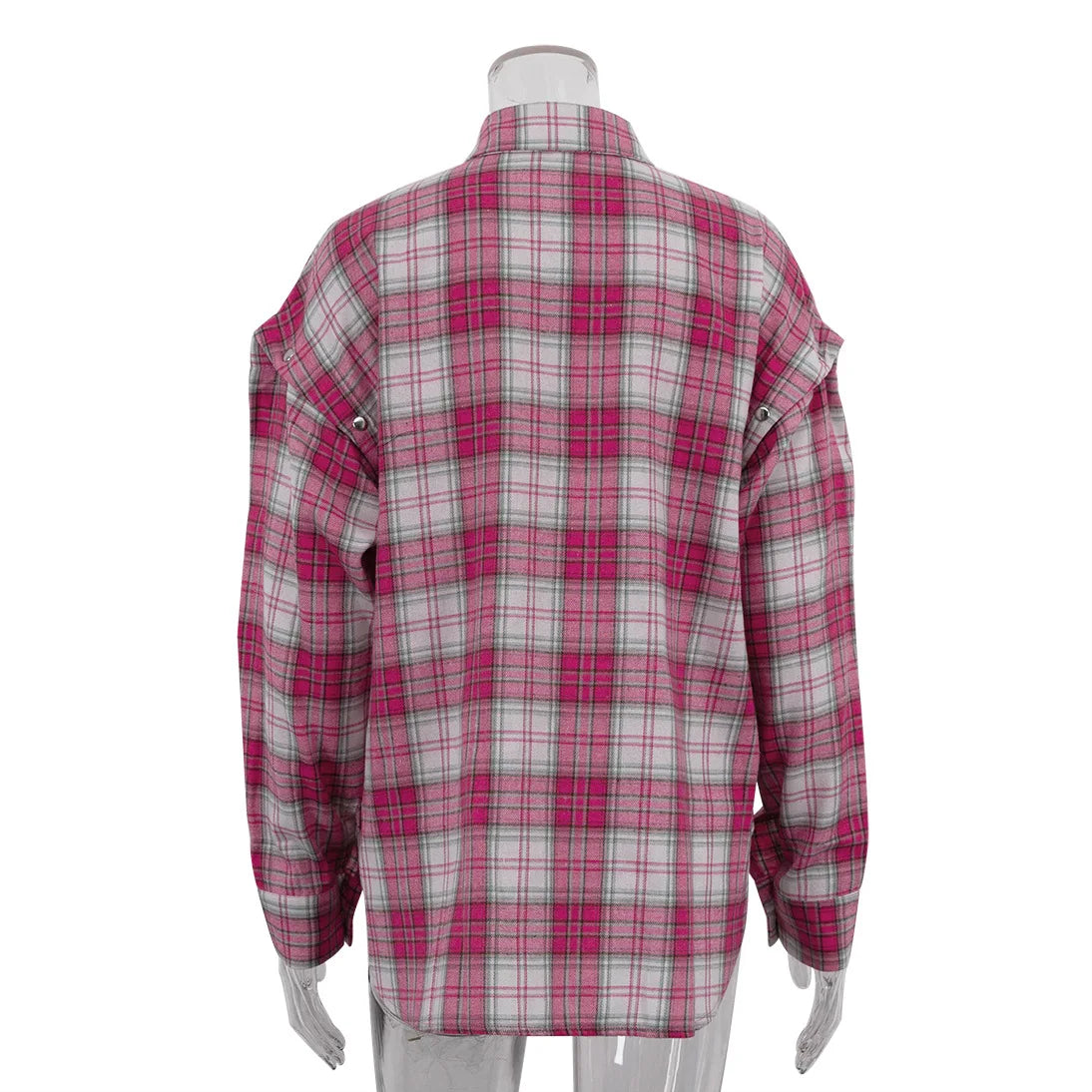 Pink & White Plaid Shirt - Festigal