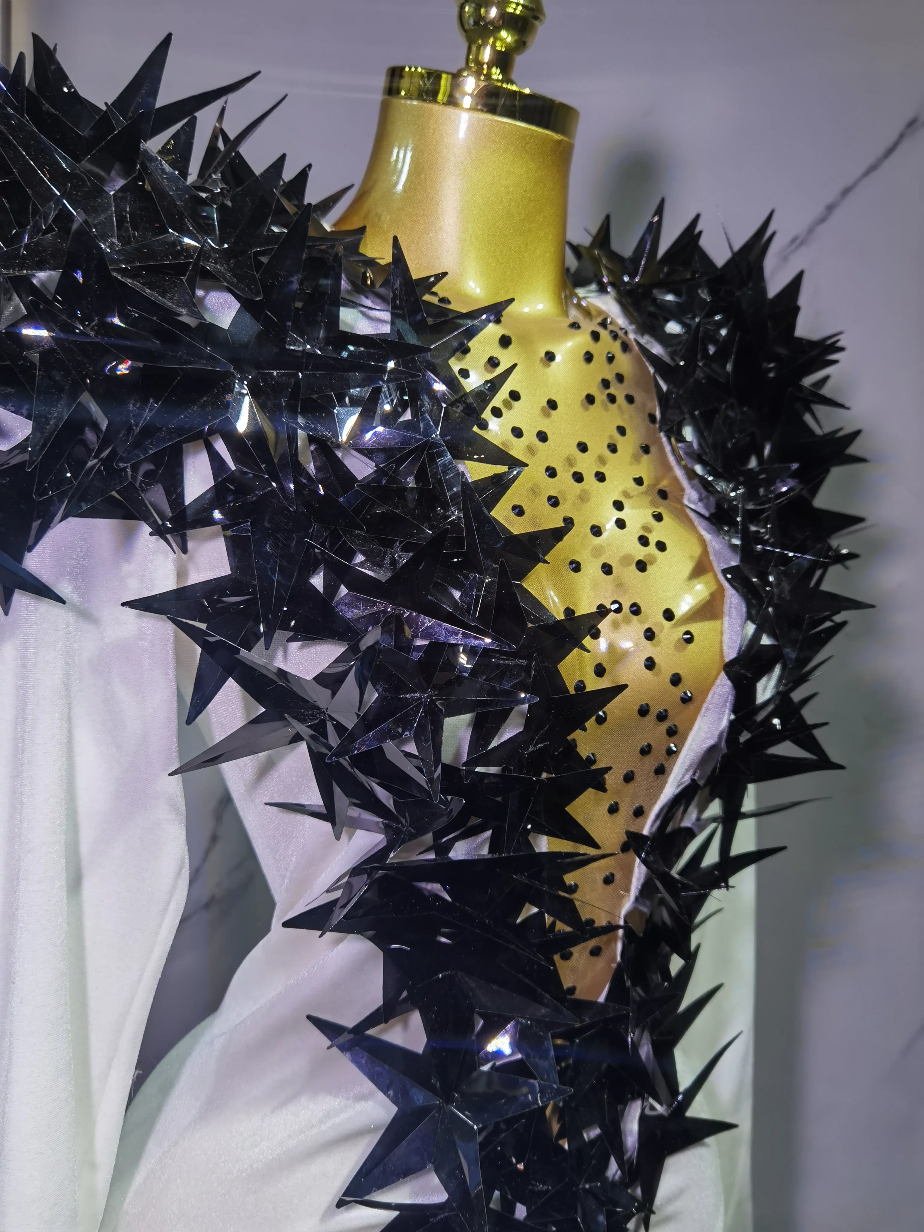 Heavily Embellished Star Bodysuit