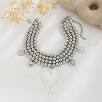 Multi-Layered Beaded Heart Necklace - Festigal