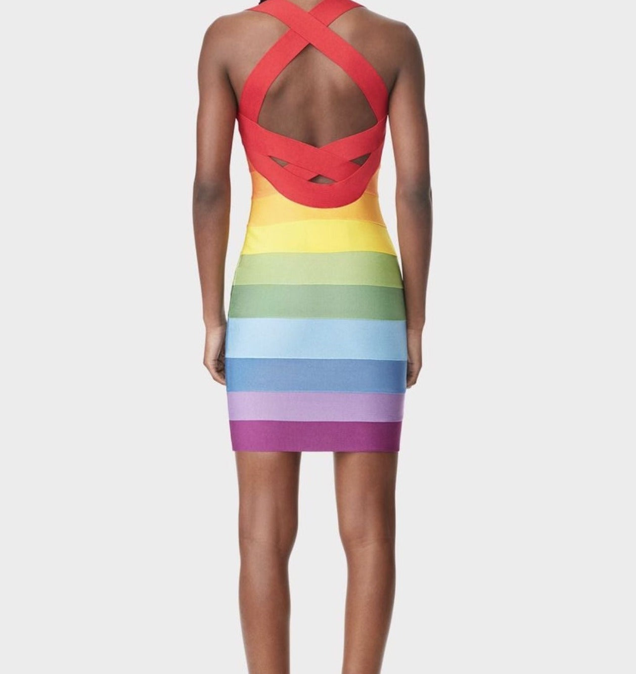 Rainbow Bandage Dress - Festigal