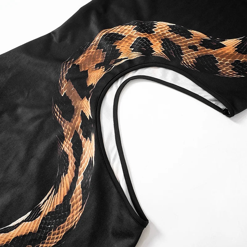 Snake Cut Out Maxi Dress