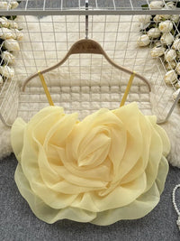 3D Rose Crop Top - Festigal
