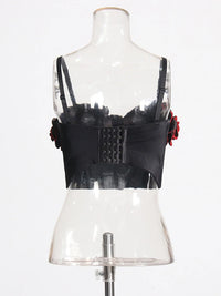 Rose Applique Corset - Festigal