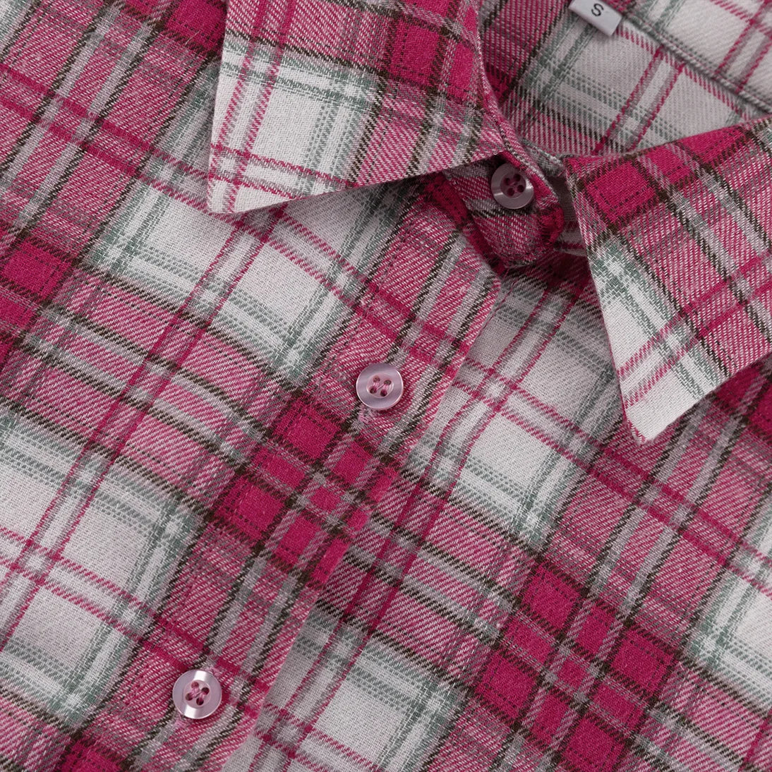 Pink & White Plaid Shirt - Festigal