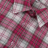 Pink & White Plaid Shirt - Festigal