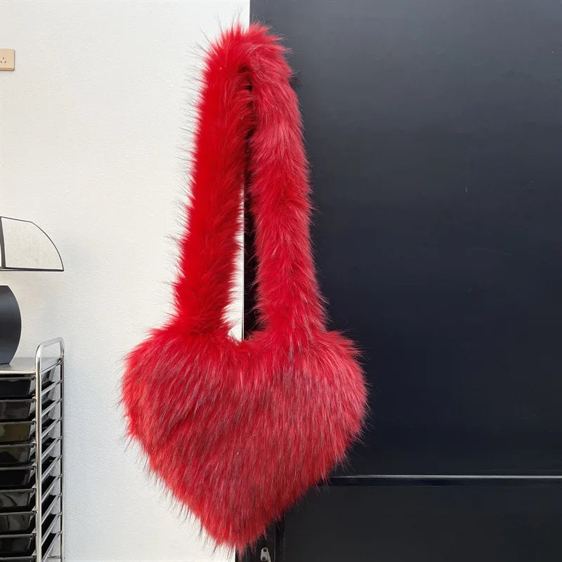 Faux Fox Heart Crossbody Bag - Festigal