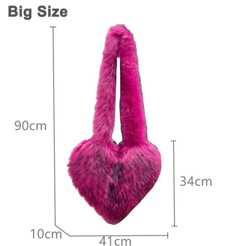 Faux Fox Heart Crossbody Bag - Festigal