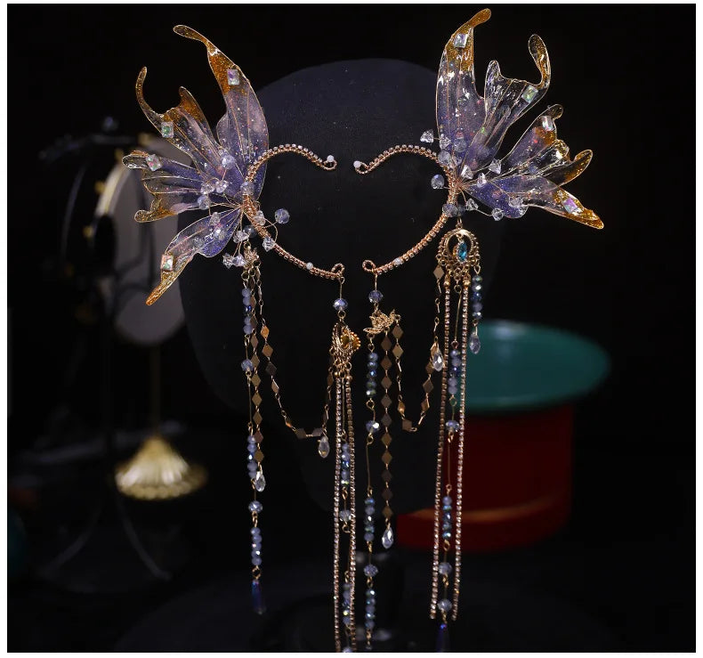 Fairy Crystal Crown & Ear Cuff Set