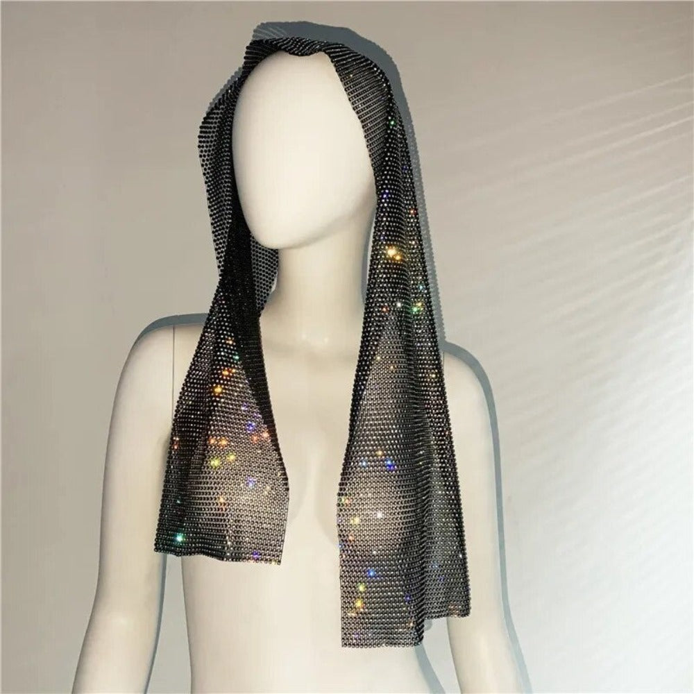 Rihanna Style Rhinestone Bandana - Festigal