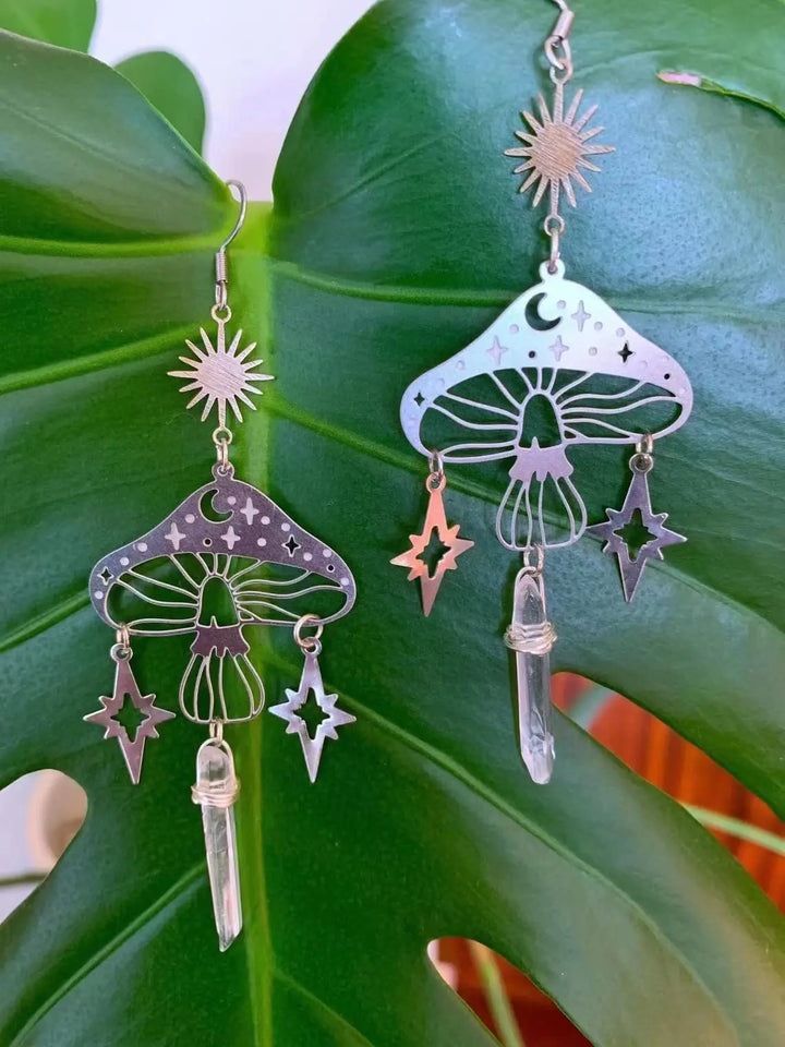 Magical Mushroom Dangle Earrings - Festigal