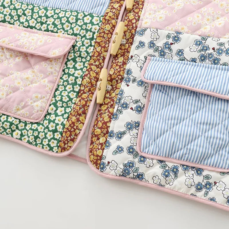 Floral Contrast Tapestry Jacket - Festigal