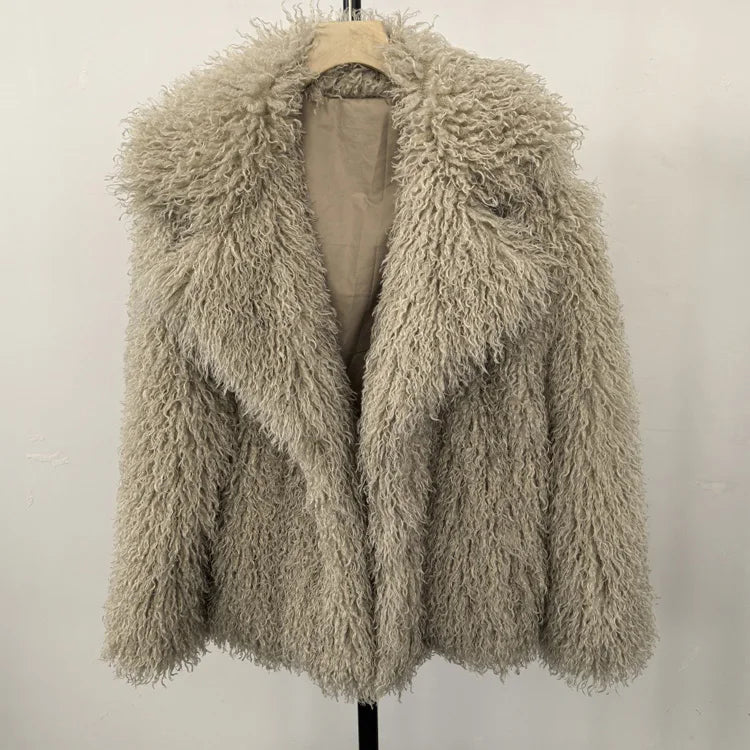 Curly Faux Fur Jacket
