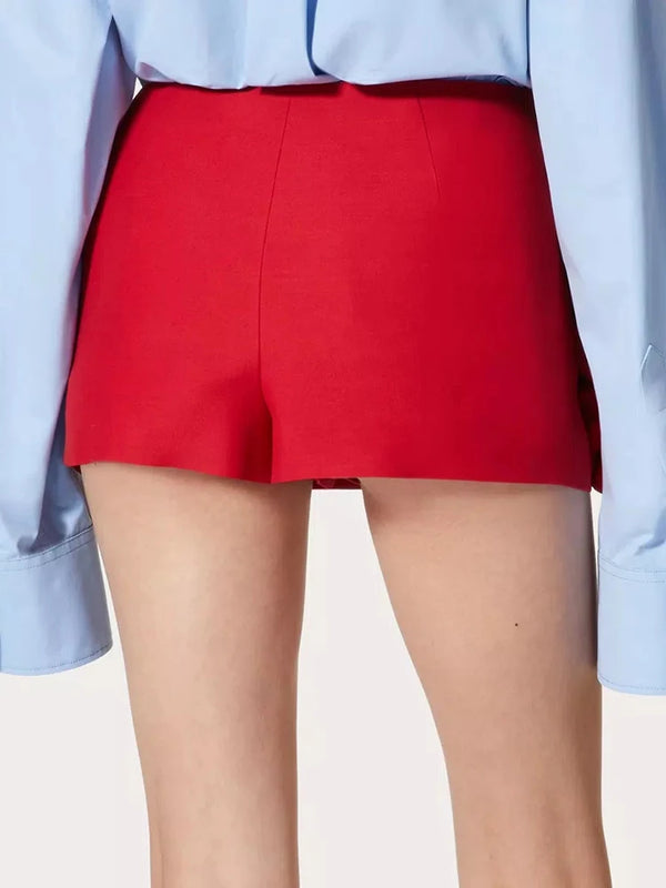 3D Rose Applique Shorts - Festigal