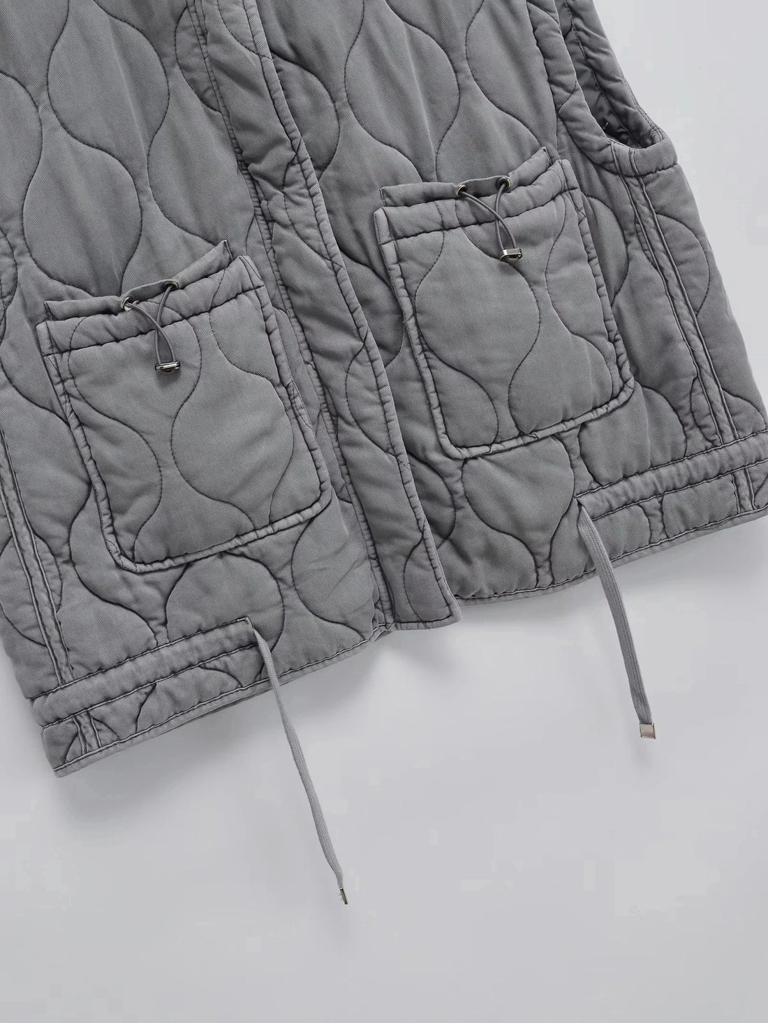 Grey Quilted Gilet - Festigal