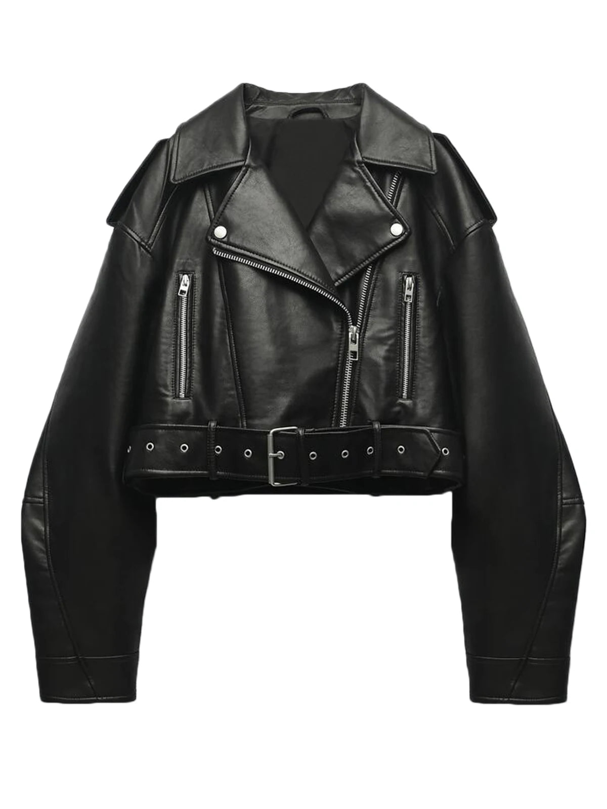 Faux Leather Biker Jacket - Festigal
