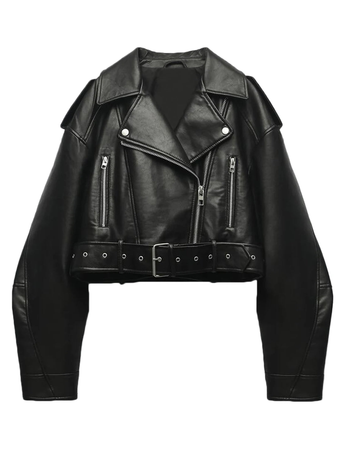Faux Leather Biker Jacket - Festigal