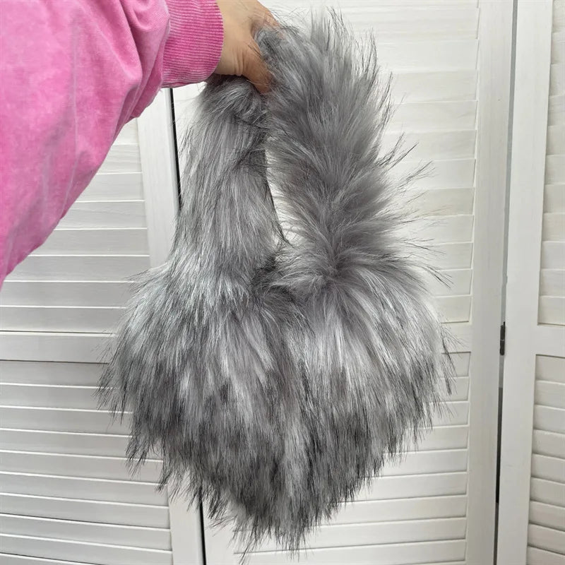 Faux Fox Heart Crossbody Bag - Festigal