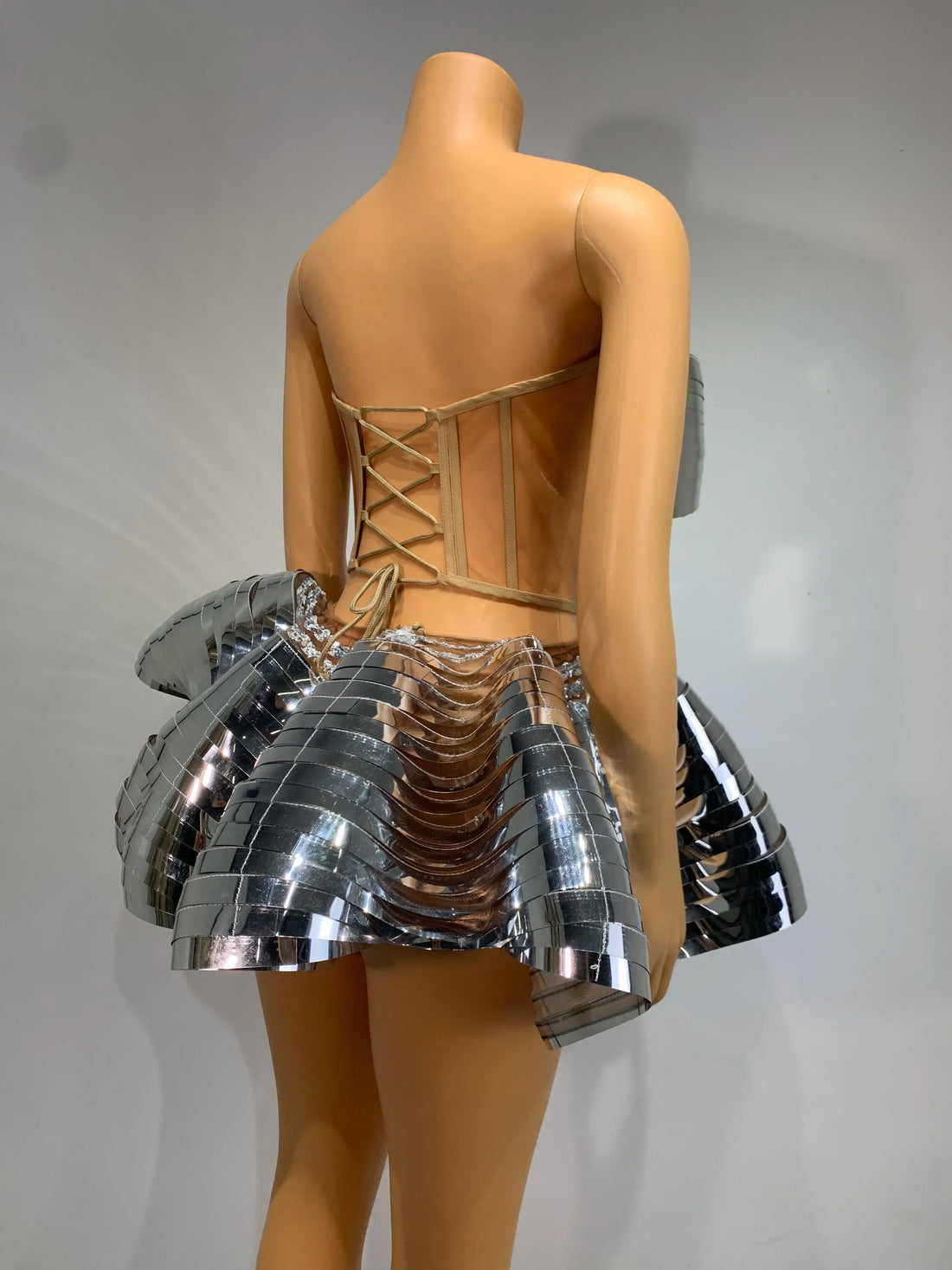 Futuristic Wave A-Line Dress