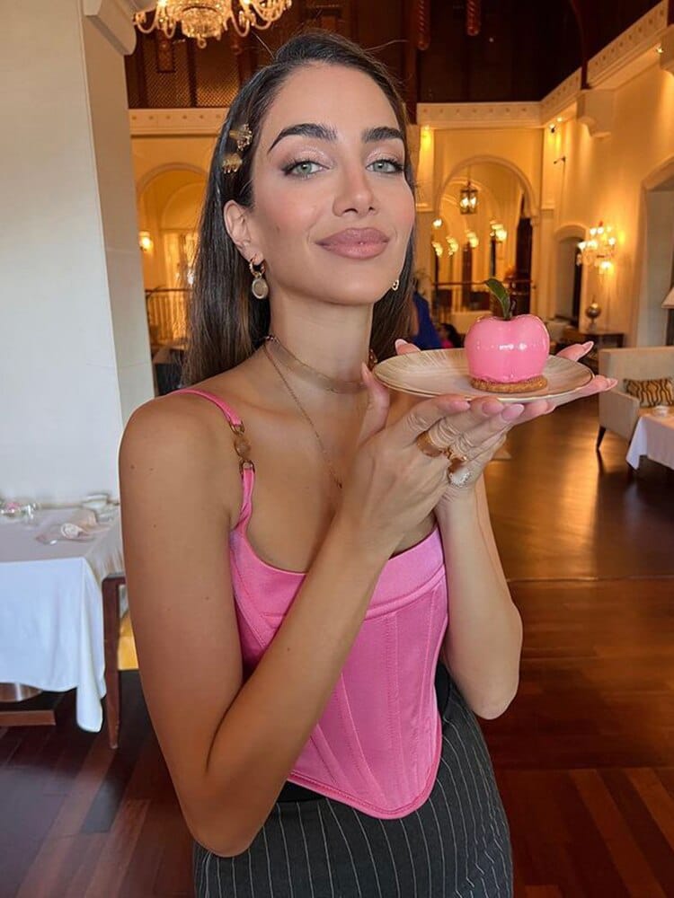 Gwen Pink Crop Corset - Festigal