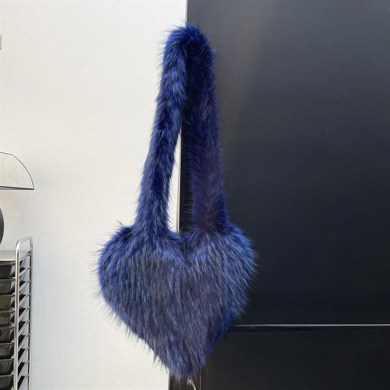 Faux Fox Heart Crossbody Bag - Festigal