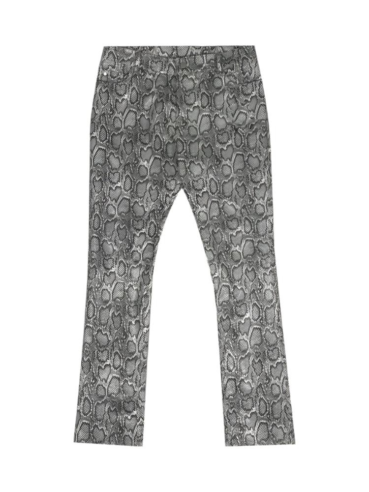 Men's Faux Leather Snake Skin Pants - Festigal