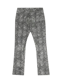 Men's Faux Leather Snake Skin Pants - Festigal