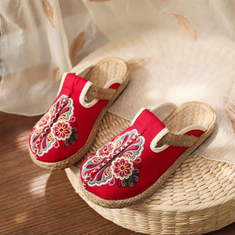 Embroidered Skull Espadrilles - Festigal
