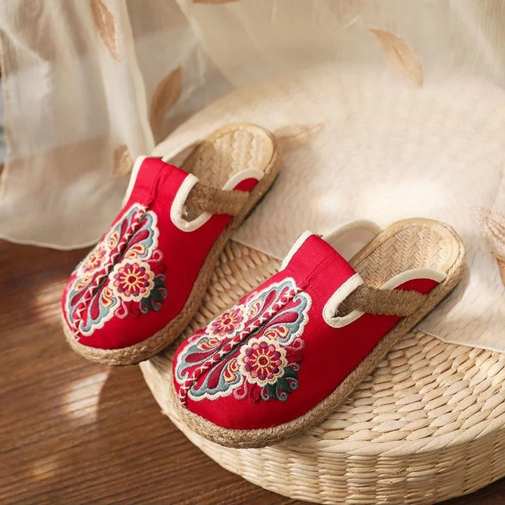 Embroidered Skull Espadrilles - Festigal