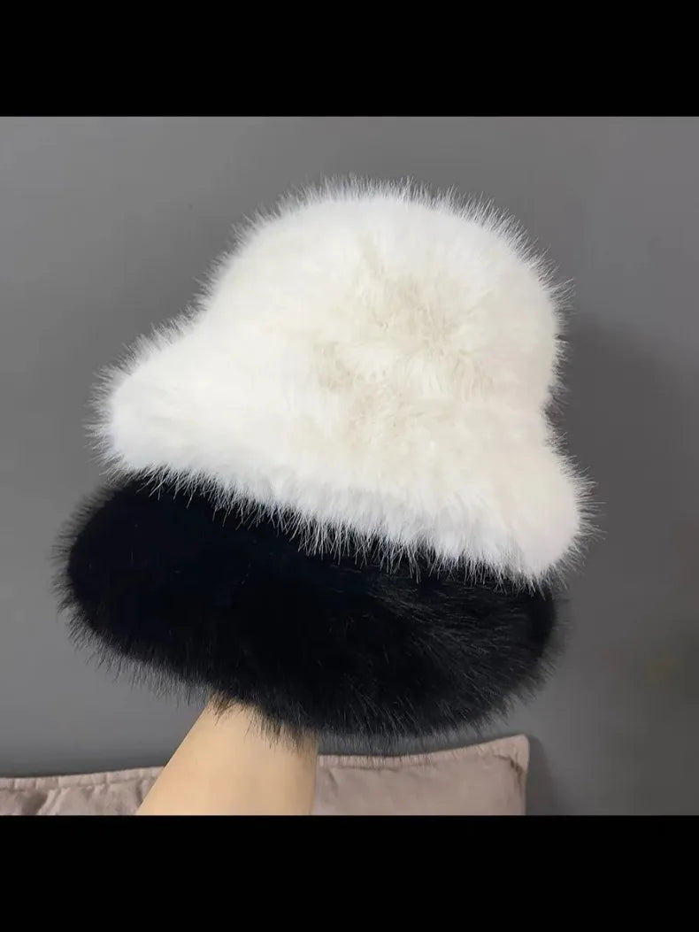Faux Fur Bucket Hats - Festigal