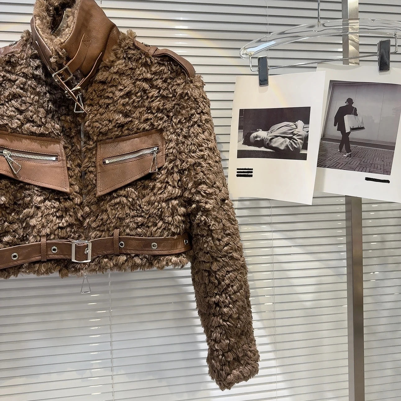 Faux Lambswool Cropped Jacket - Festigal