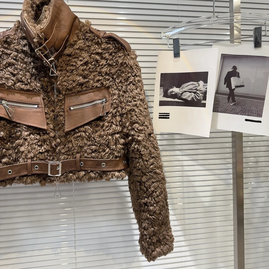 Faux Lambswool Cropped Jacket - Festigal