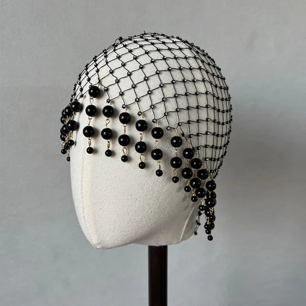Pearl Net Tassel Hair Accessory - Festigal
