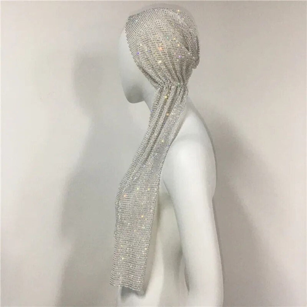Rihanna Style Rhinestone Bandana - Festigal