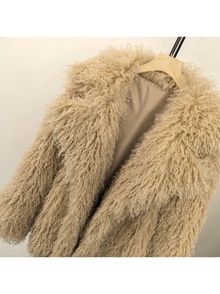 Curly Faux Fur Jacket