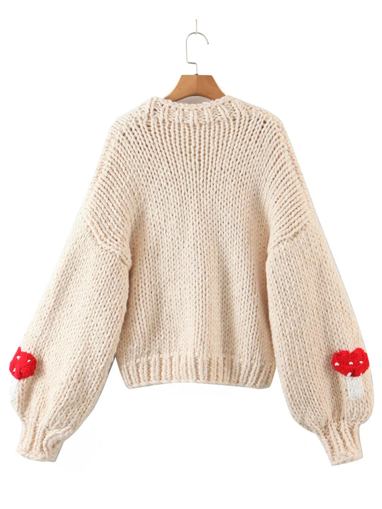 3D Mushroom Cardigan - Festigal
