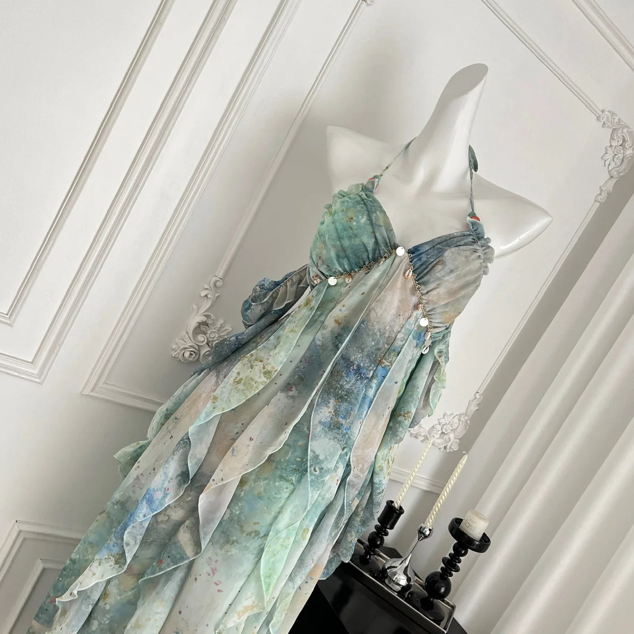 Beach Ruffle Maxi Dress