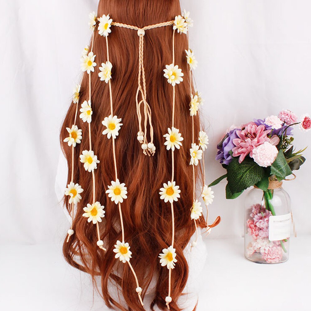 Daisy Flower Garland Festival Crown Tiara - Festigal