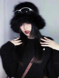 Faux Fur Bucket Hats - Festigal