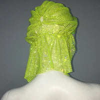 Rihanna Style Rhinestone Bandana - Festigal