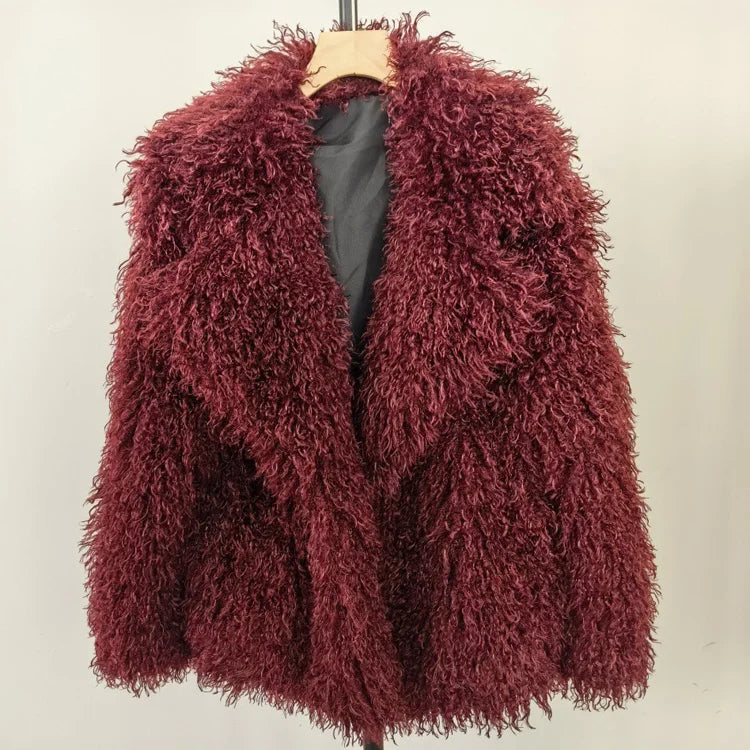 Curly Faux Fur Jacket