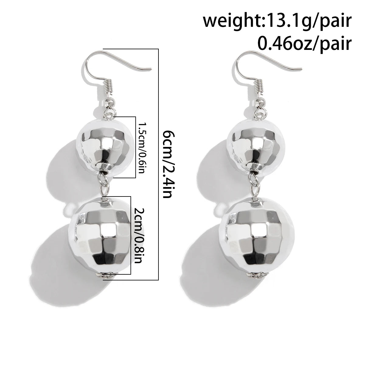 Disco Ball Dangle Earrings - Festigal