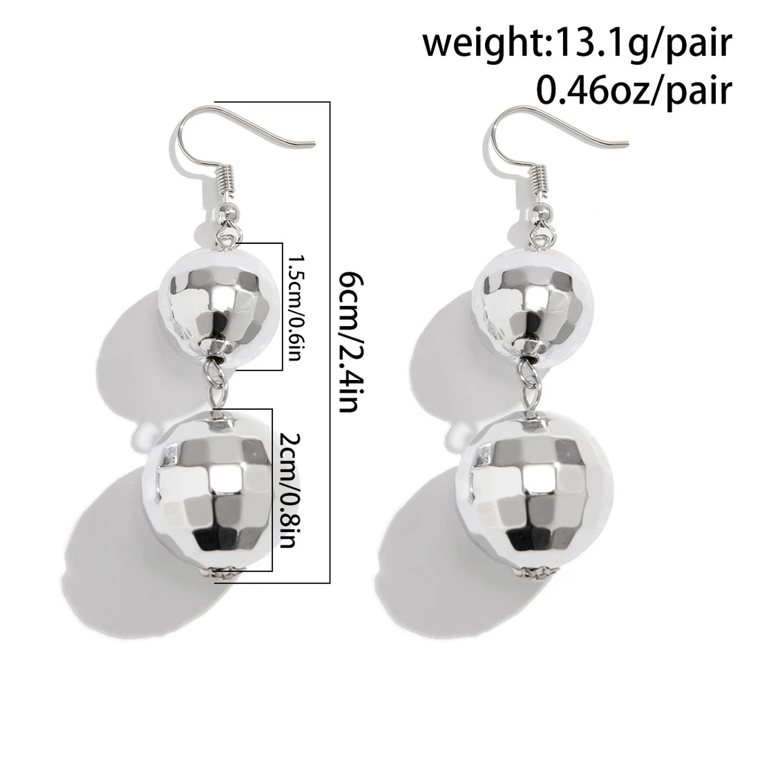 Disco Ball Dangle Earrings - Festigal