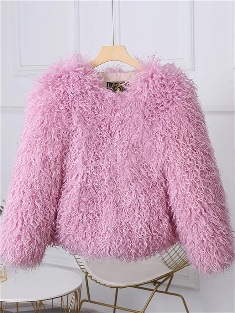 Shaggy Faux Fur Jacket - Festigal