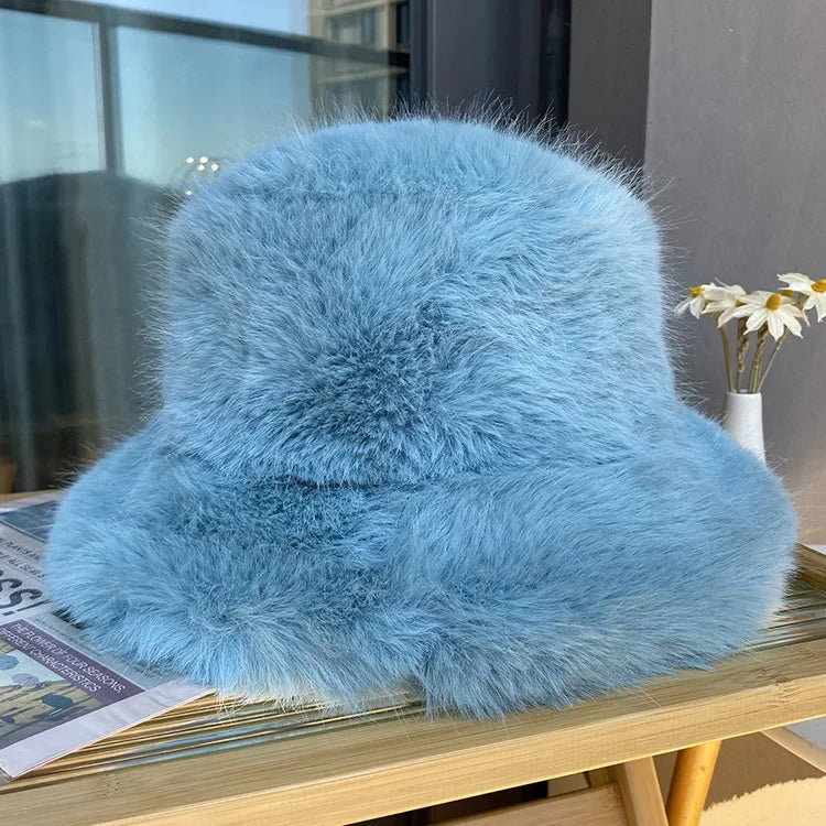 Faux Fur Bucket Hats - Festigal