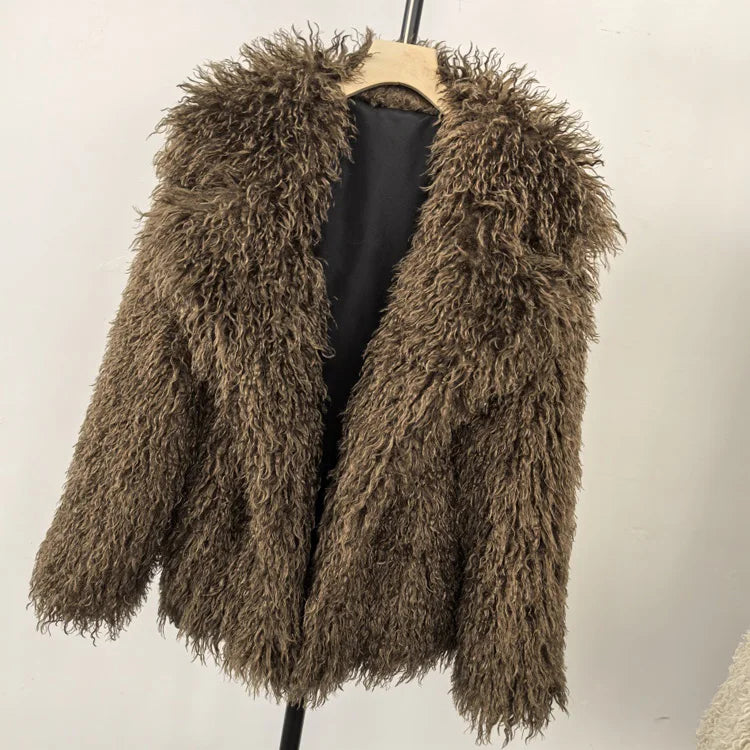 Curly Faux Fur Jacket